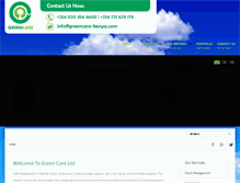 Tablet Screenshot of greencare-kenya.com